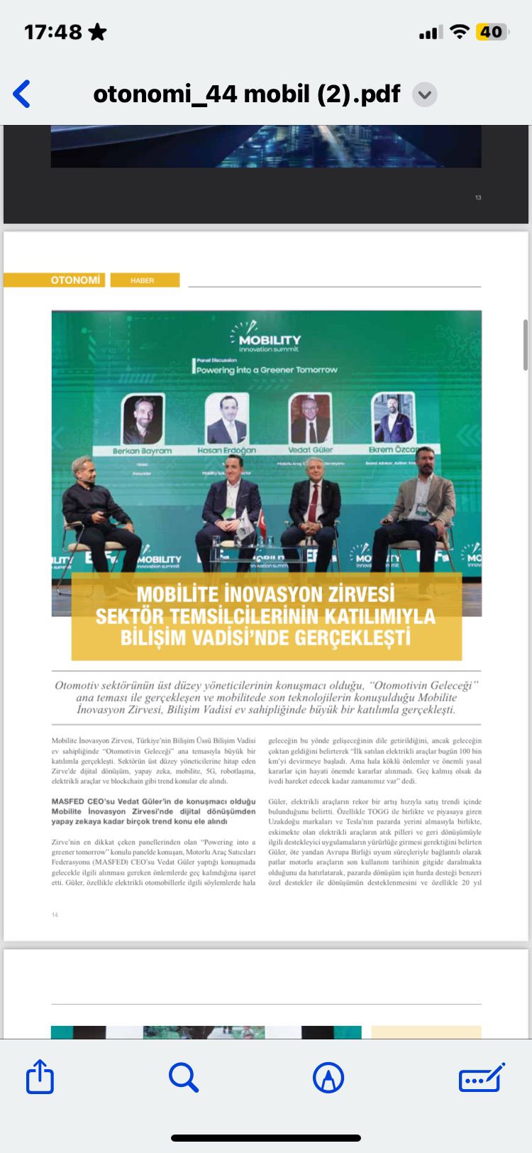 Vedat Güler — Toplantı